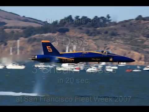 Blue Angels - Solo voo rasante sonic boom (700 mph - 1.100 km/h)