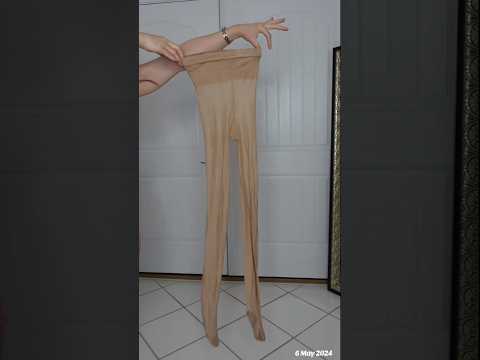 Wolford Neon 40 Pantyhose & Red Latex Dress Outfit Reveal ❤️