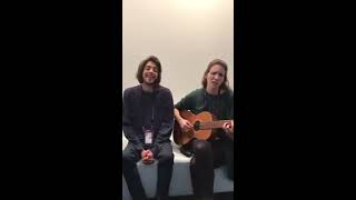 Salvador Sobral and Luisa Sobral singing &quot;Blanche - City Lights&quot; 2017 ESC Belgium entry