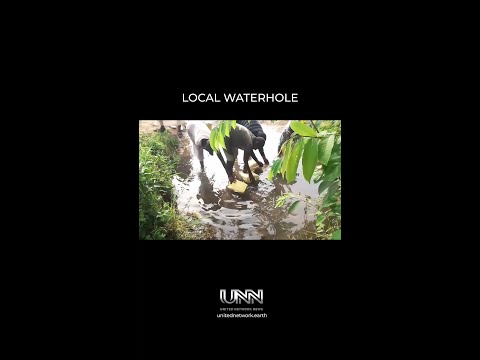 A local waterhole sourced from a natural spring that is vital for the community - but not safe.