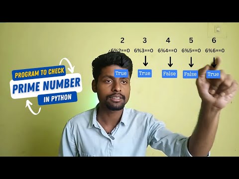 Python Code For Prime Number How To Find Prime Number Python Tutorial Visual Learning
