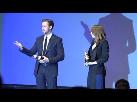 SBIFF 2017 - Damien Chazelle Presents Award, Ryan Gosling & Emma Stone Speeches