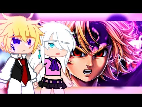 Os 7 pecados capitais + Elizabeth reagindo ao rap do Meliodas | Assault Mode | Anirap ( Gacha Club )