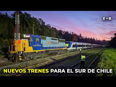 ¡NUEVOS TRENES PARA EL SUR DE CHILE! | Traslado Automotores Chinos SFD-300 para "Tren Araucanía"