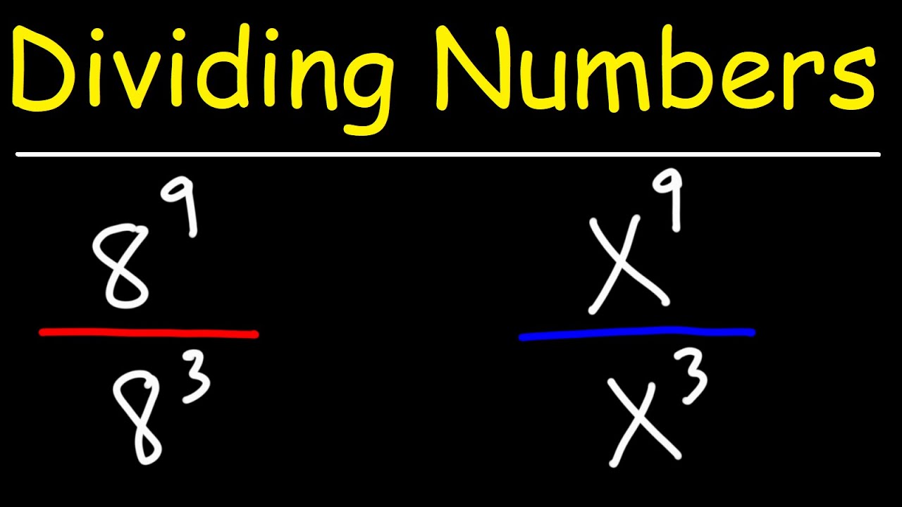 Dividing Exponents with the Same Base