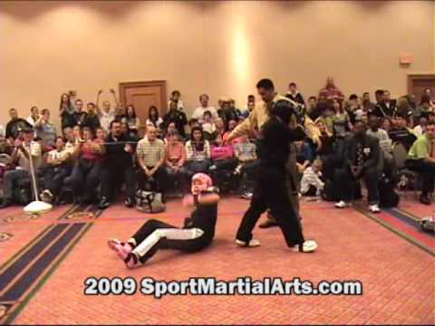 Ali Viola v Kathleen O'Sullivan - Girls Team Sparring Eliminations - 2009 NBL Supergrands