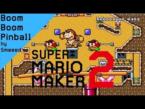 Super Mario Maker 2 - Boom Boom Pinball