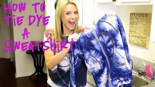 DIY: How To Tie-Dye An Old Stained Sweatshirt
