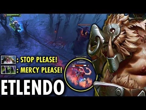PUDGE MID VS SNIPER!! THE MOST SCARY PUDGE EVER 7.25 NO MERCY GAMEPLAY BY ETLENDO | GENIUS PUDGE