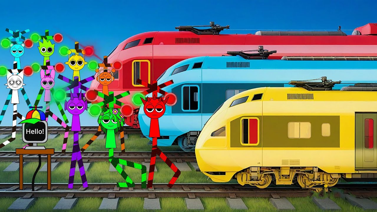 Fumikiri Sprunki and Crossing the Train Tracks