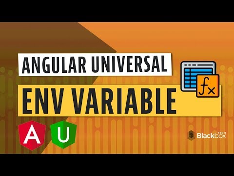 Angular 7 Universal Configuration Tutorial Environment Variables