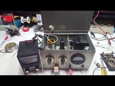 Restored old CW transmitter for 80 and 40 meters
