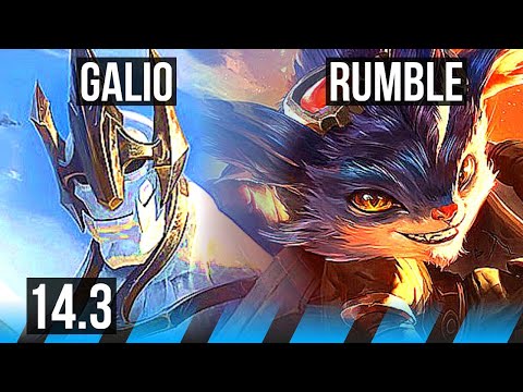 GALIO vs RUMBLE (MID) | 6/3/12, 300+ games | KR Master | 14.3