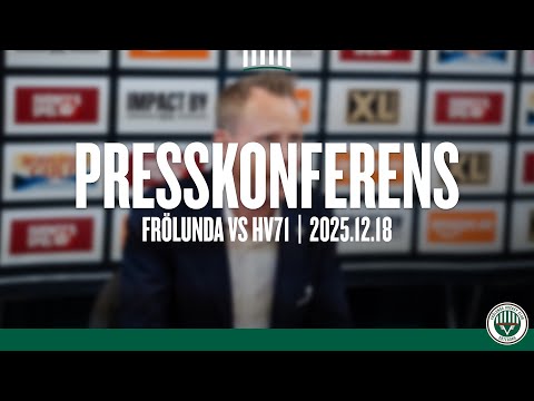 Presskonferensen efter Frölunda - HV71