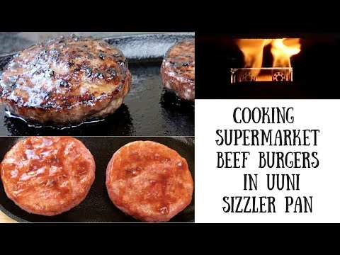 Cooking Supermarket Beef Burger Patties in the Ooni |...