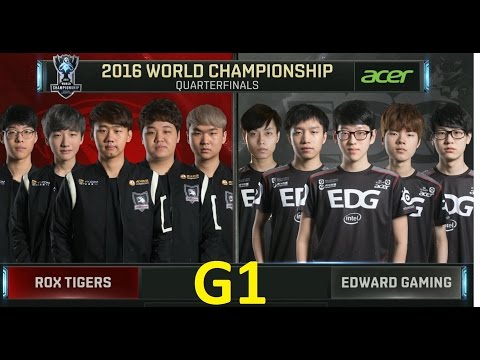 ROX vs EDG Game 1 Highlights - 2016 Worlds Knockout Stage Quarterfinals