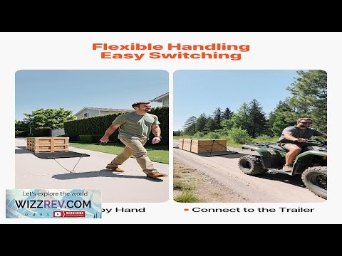 Yard Drag Sled 110 x 46 in 2000lbs Heavy Duty HDPE Glider Review