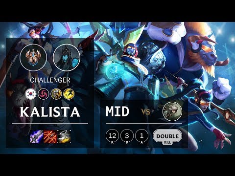 Kalista Mid vs Camille - KR Challenger Patch 10.5