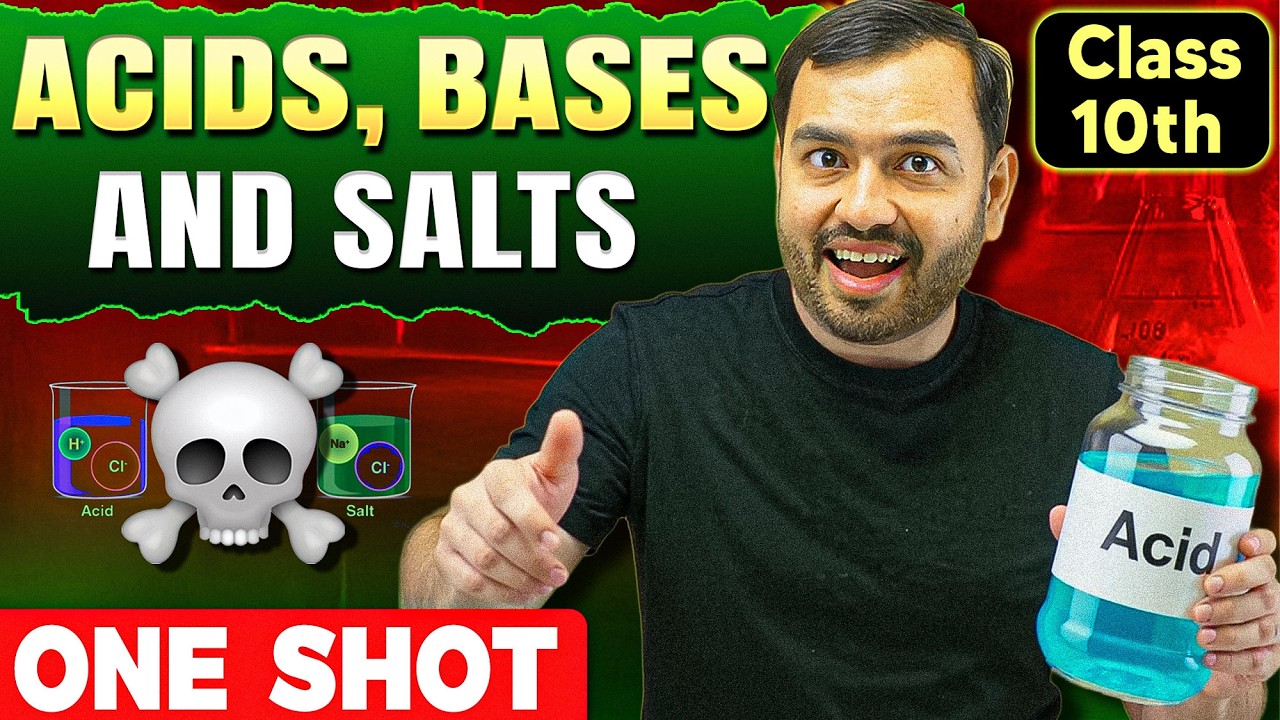 Acids Bases and Salts Class 10  || Complete CHAPTER IN ONE SHOT || NCERT Covered || Alakh Pandey
