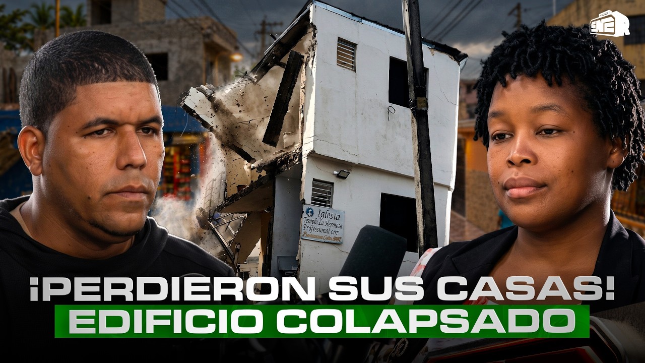 ¡PERDIERON SUS CASAS! DAMNIFICADOS POR EDIFICIO COLAPSADO AL LADO DE ESCUELA CUENTAN SU DRAMA