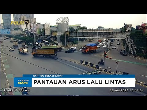 NTMC POLRI - PANTAUAN ARUS LALU LINTAS SIANG 18/08/25