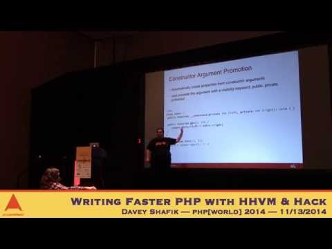Davey Shafik — Writing Faster PHP with HHVM & Hack — php[world] 2014