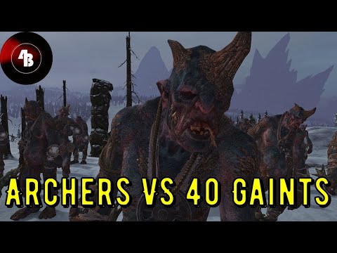 40 Giants vs The Best Empire Archers | Total Warhammer 2 Battle