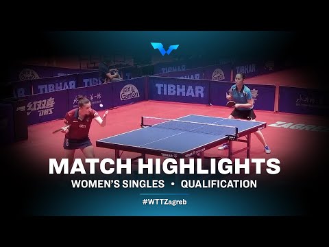 Sofia-Xuan Zhang vs Gaia Monfardini | WS | WTT Contender Zagreb 2022 | (Qual)
