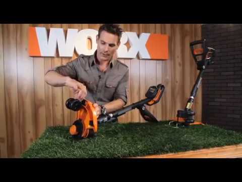 Worx 20V Battery + Charger Included 20-Volt GT 2.0 String Trimmer/Edger/Mini-Mower