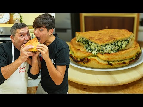 PIZZA RIPIENA RICOTTA e SPINACI - Ricetta al Forno SPETTACOLARE!
