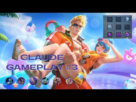 Claude Killing Spree Emblem Gameplay 2021 | Mobile Legends