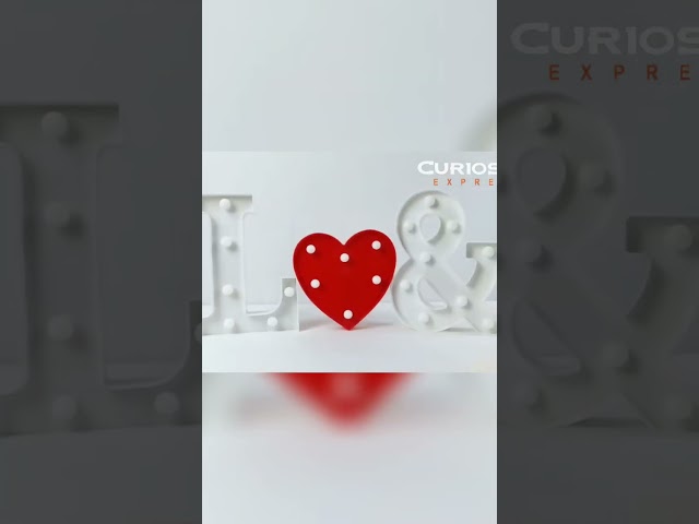 Vídeo relacionado con BESCH Letra Luminosas mayúscula Decorativas de Plástico 22cm (O) para decoración del hogar con Luces LED de color Blanco