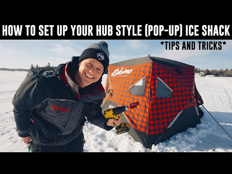 How To Set Up Your Hub Style (Pop-Up) Ice Shack *Tips and Tricks*