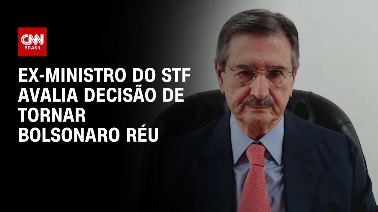 Ex-ministro do STF avalia decisão da 1ª turma de tornar Bolsonaro réu | LIVE CNN