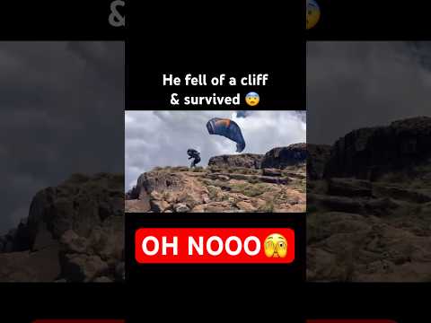 Gleitschirmpilot stürzt von einer Klippe 🫣🤯