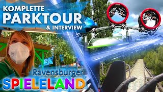 Komplette Tour vom Ravensburger Spieleland 2021 & Interview über die neue Achterbahn, den Park, etc.