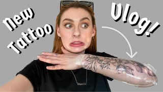 GETTING HALF A SLEEVE! Tattoo Vlog | Megan Grace