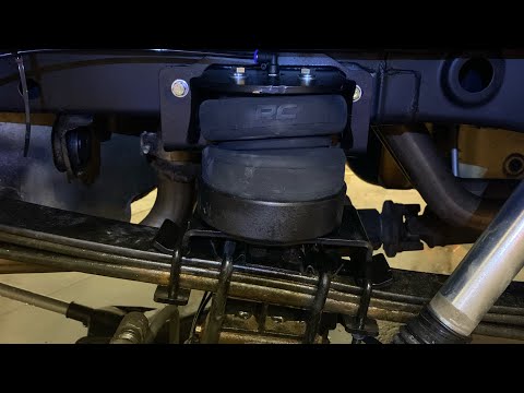Rough Country Air Spring and Cradle Kit | F150 Air Bag Suspension Installed Review!