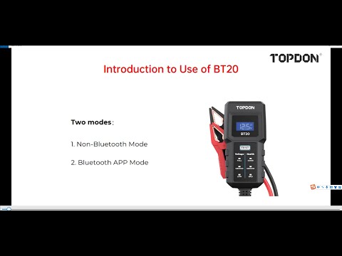 Introduction to Use of BT20