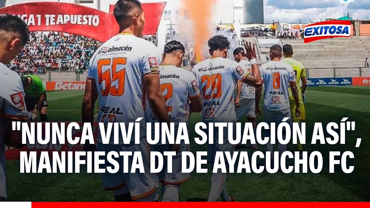 🔴🔵 "Nunca viví una situación así": DT de Ayacucho FC HABLA tras suspensión de partido con C.Unidos