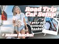 ROAD TRIP CAR SETUP | Car Organization, Preschool Activity Basket + Mom Hacks!