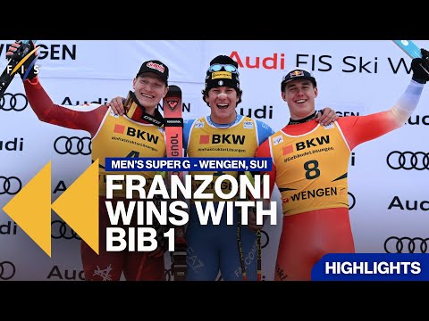 Franzoni’s Surprise Win in Wengen from Bib 1 | Highlights | FIS Alpine