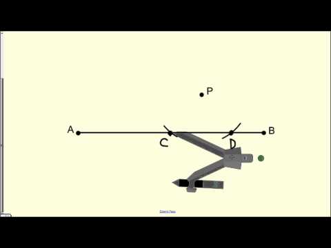 Constructing a Perpendicular Line Through a Point (off the line)