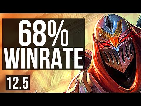 ZED vs EKKO (MID) | 68% winrate, 7 solo kills, Godlike, 19/6/11 | BR Diamond | 12.5