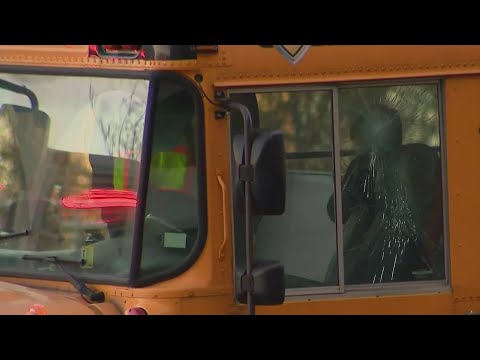 Children on board when school bus driver suffers medical emergency, crashes