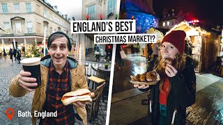 We Found The UK’s BEST Christmas Market! 🎄 Mulled Wine, Sausages, Donuts and MORE! (Bath, England)