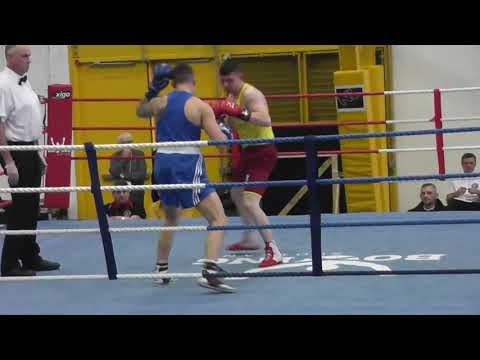 Oskar Smykiel Boxing Championship Scotland (semifinal 75kg) 2018
