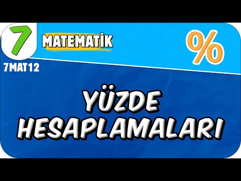 Yüzde Hesaplamaları 📘 7. Sınıf Matematik #2025