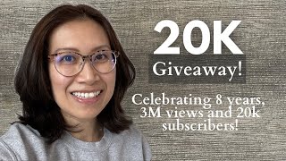 THANK YOU GIVEAWAY // Celebrating 8 years, 20k subscribers, 3 million views!