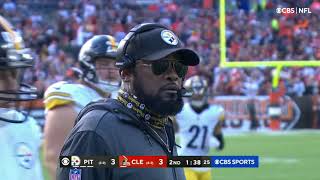 Chris Boswell takes a HUGE HIT after fake field goal attempt